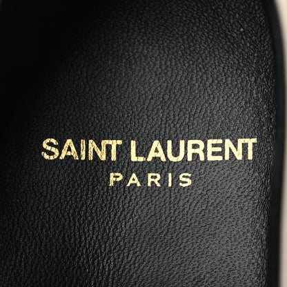 Saint Laurent Belfagor Vitello Le Loafer 15 Moccasin 37 Gold Officier Pearl 9 of 11