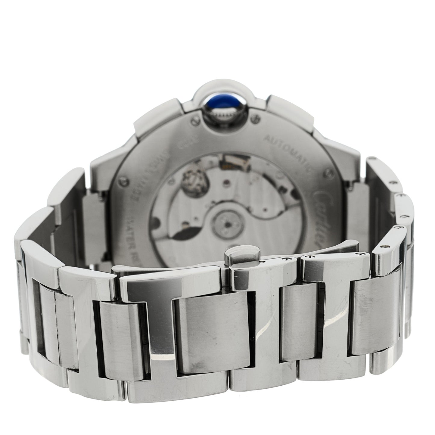 Stainless Steel 44mm Ballon Bleu De Cartier Chronograph Automatic Watch