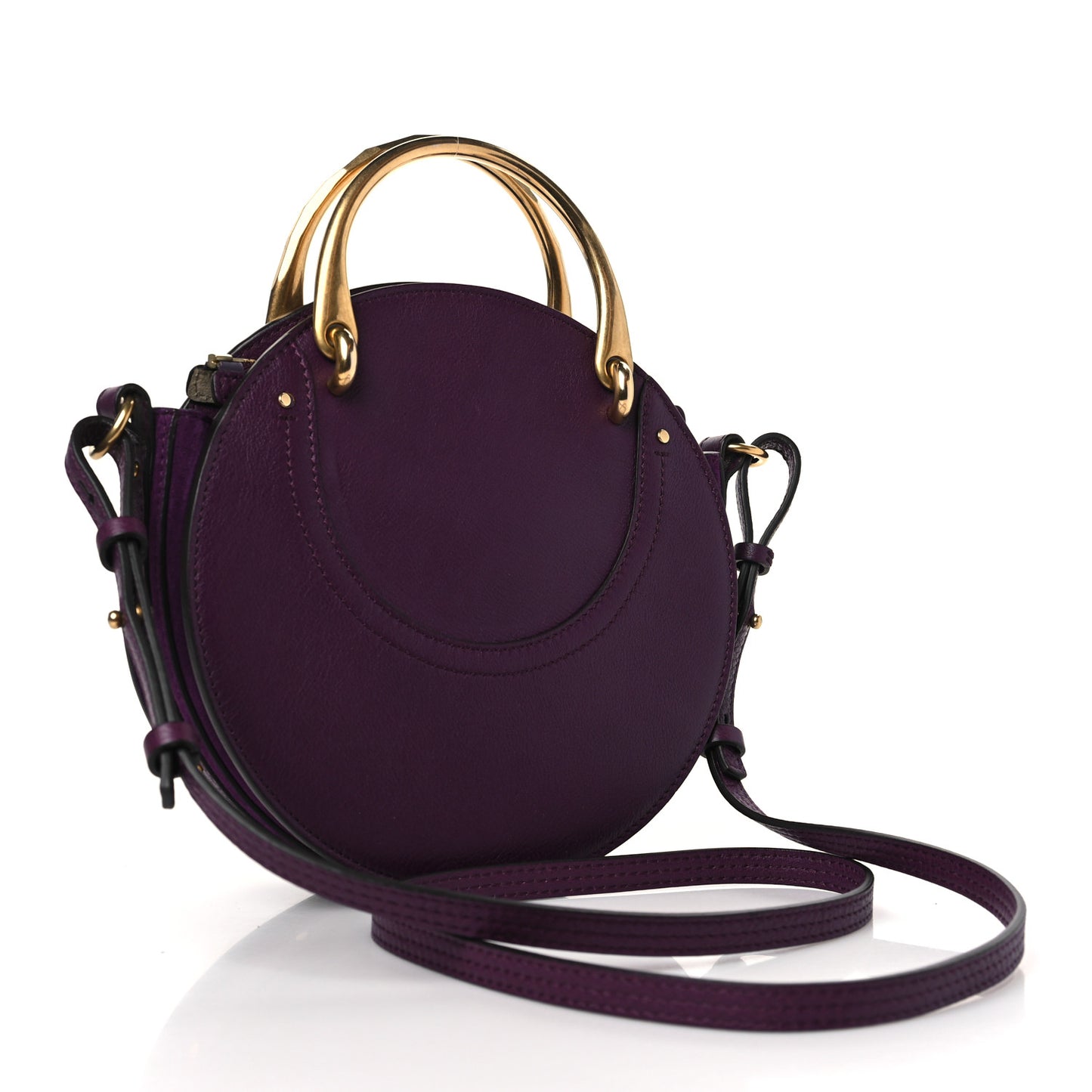 Goatskin Suede Mini Pixie Bag Nightfall Purple