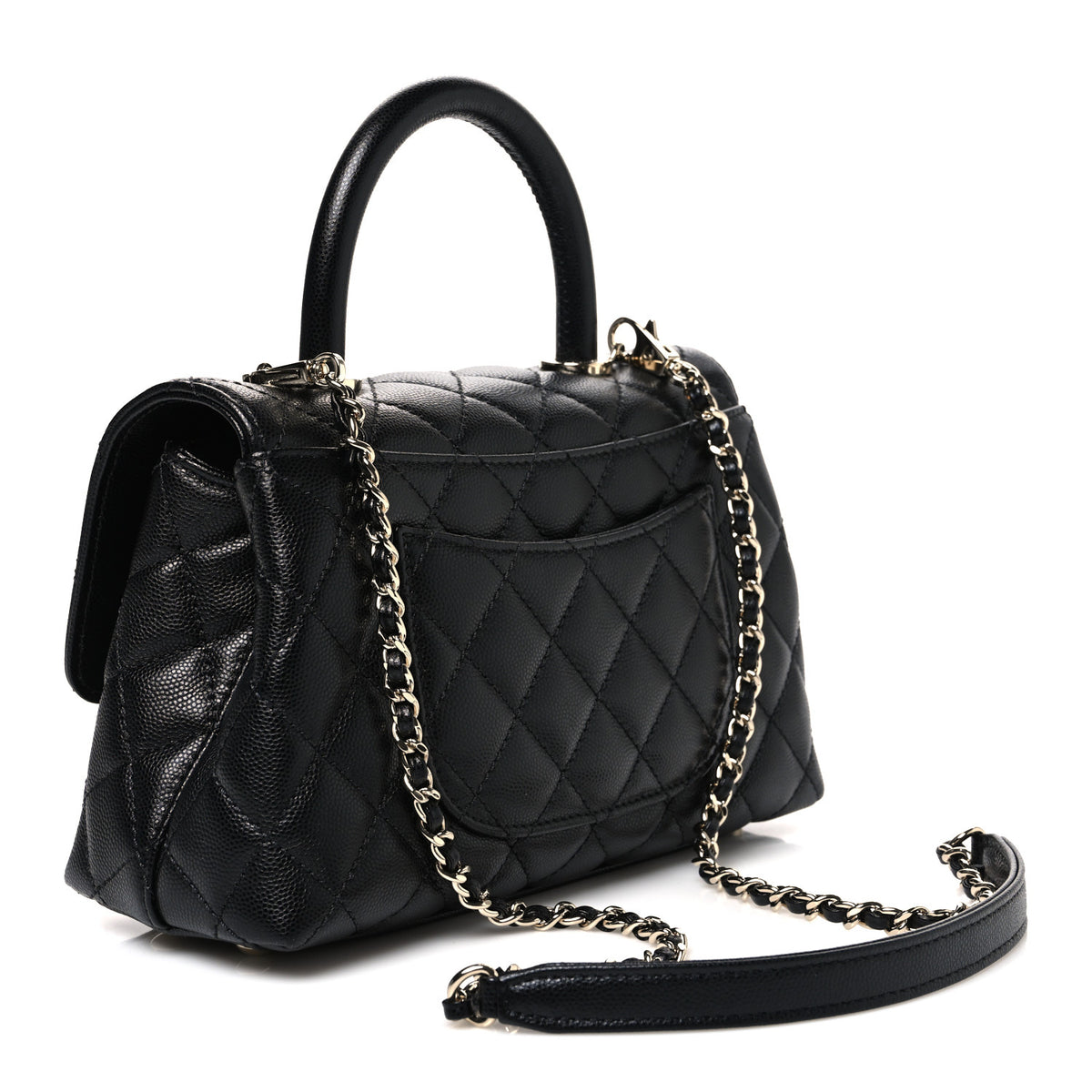Chanel Caviar Quilted Mini Coco Handle Flap Black 3 of 11