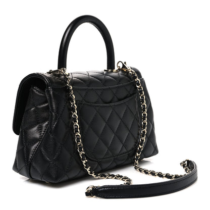 Chanel Caviar Quilted Mini Coco Handle Flap Black 3 of 11