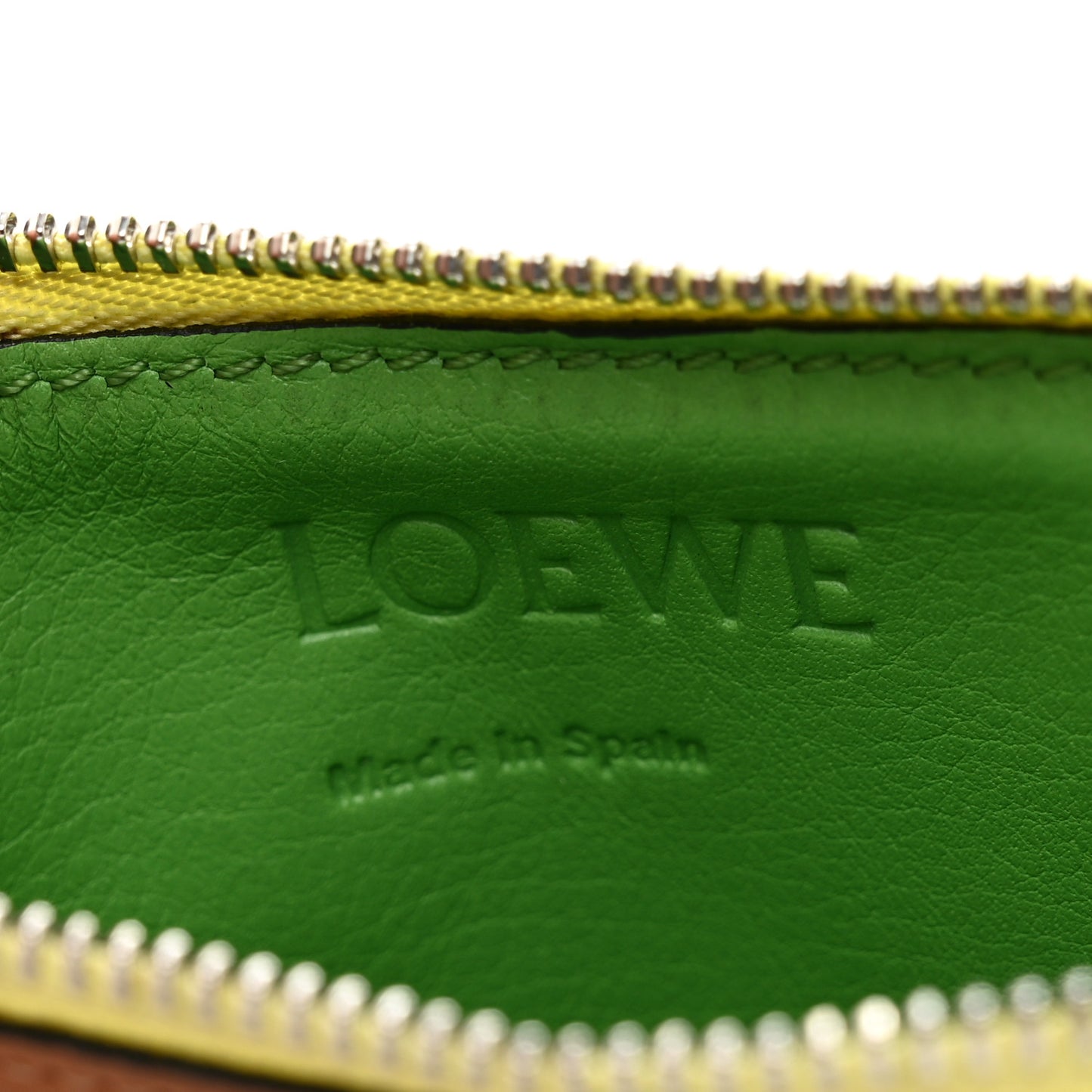 Soft Calfskin Coin Card Holder Tan Multicolor