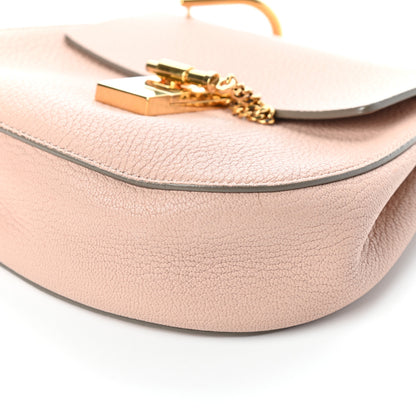 Chloe Grained Lambskin Mini Drew Shoulder Bag Cement Pink 8 of 8