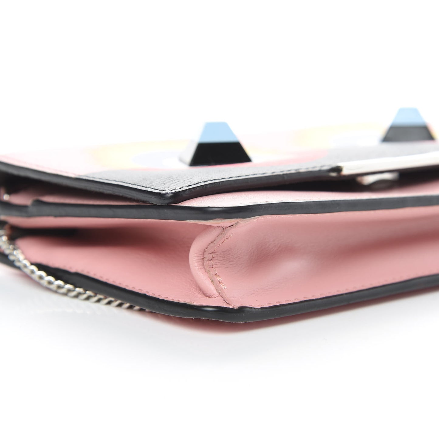 Vitello Elite Century Hypnoteyes Studded Tube Wallet On Chain Bubblegum Multicolor
