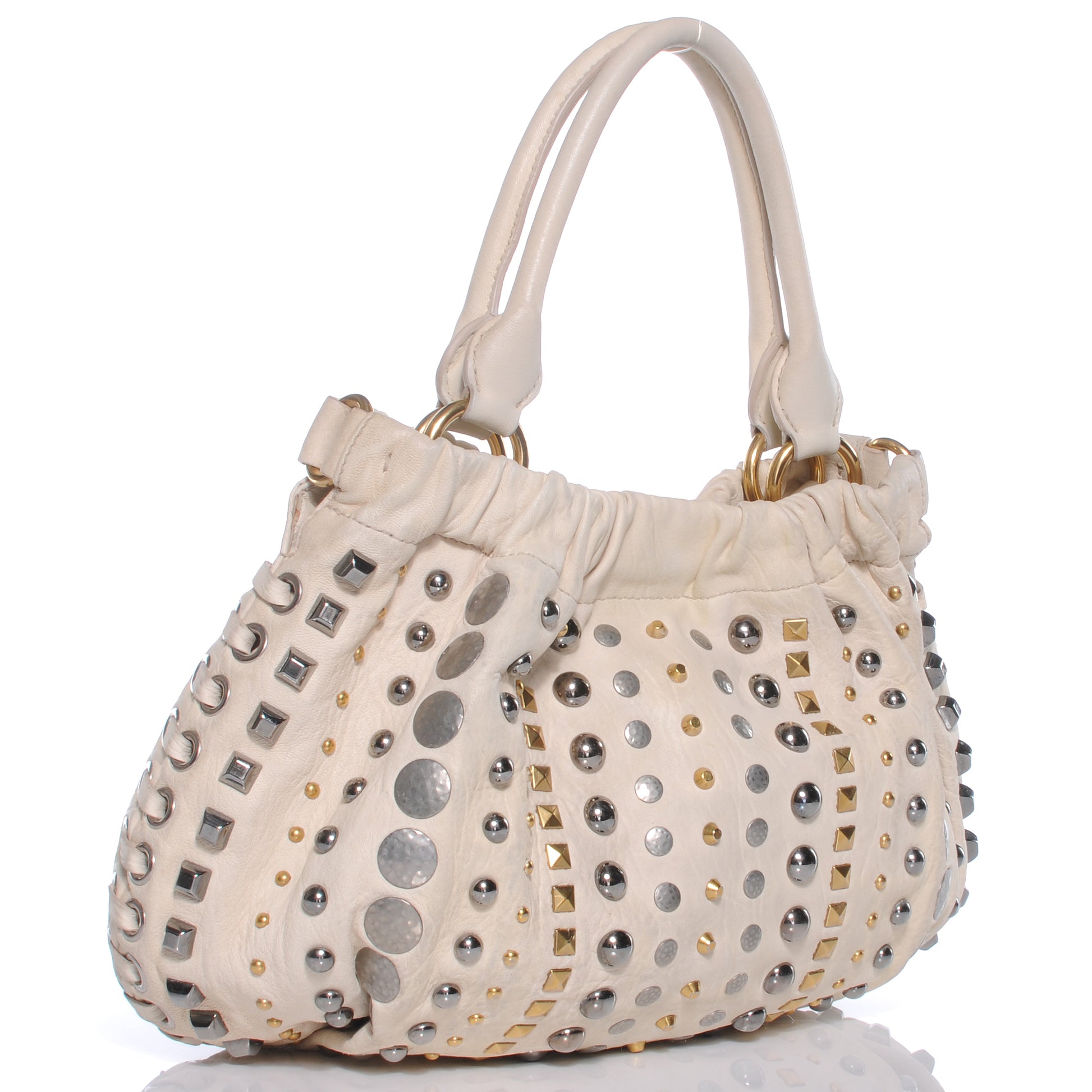 Miu Miu Nappa Studded Monk 3 of 8