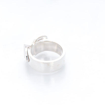 Hermes Sterling Silver Debridee Ring PM 50 5.25 3 of 7
