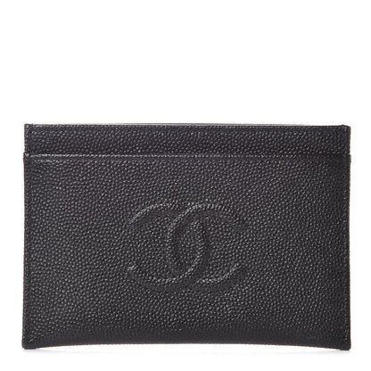 Chanel Caviar Timeless CC Card Holder Black 1 of 9