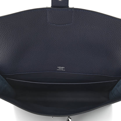 Hermes Togo Sac A Depeches 29 Messenger Bag Bleu Nuit 5 of 9