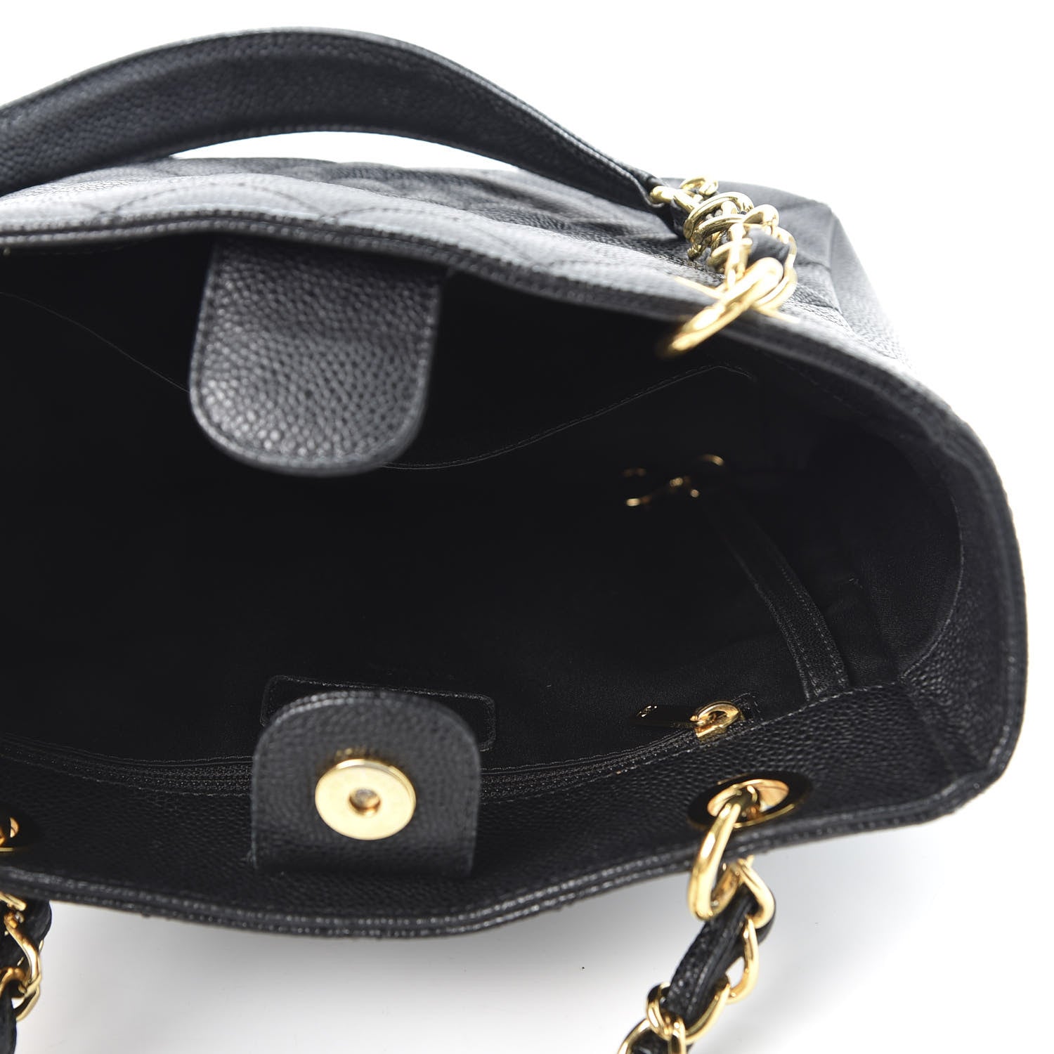 Chanel Caviar Petit Shopping Tote PST Black 4 of 11