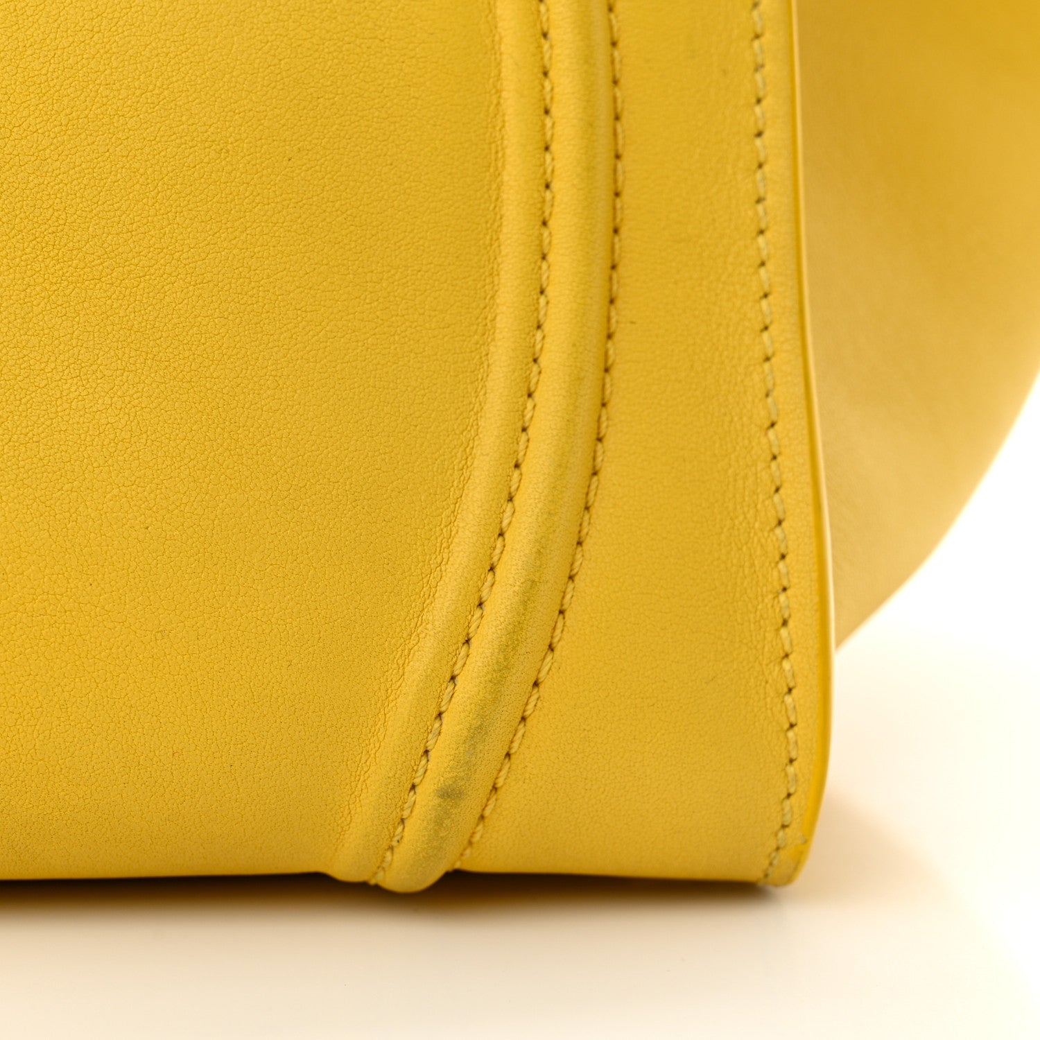 Celine Supple Calfskin Medium Phantom Luggage Sun Yellow 15 of 18