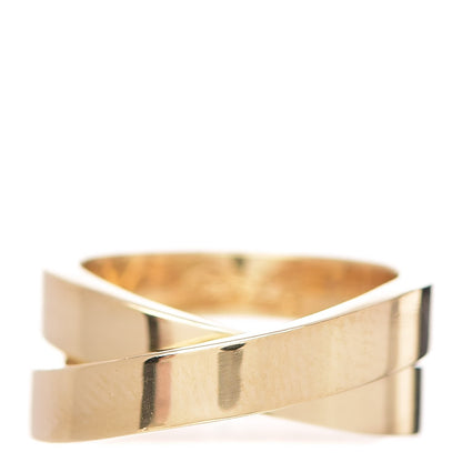 Cartier 18K Yellow Gold 9mm Paris Nouvelle Vague Ring 51 5.75 1 of 5