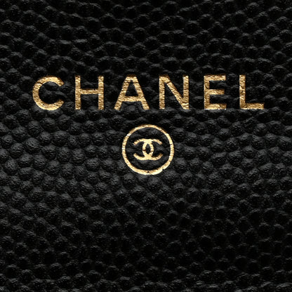 Chanel Caviar Quilted Boy Flap Card Holder Black 5 of 8