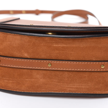 Chloe Calfskin Suede Medium Nile Bracelet Bag Caramel 10 of 13