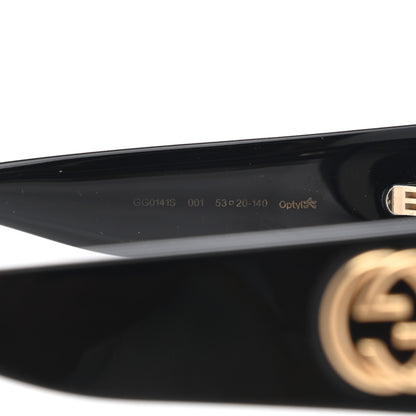 Gucci Acetate Square Frame Sunglasses GG0141S Black 6 of 8