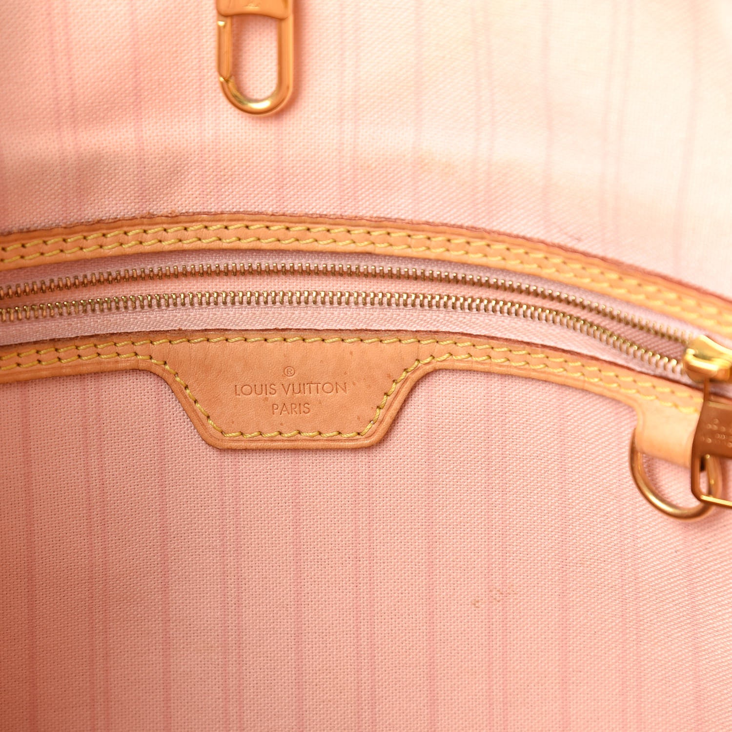 Louis Vuitton Damier Azur Delightful MM Rose Ballerine 8 of 20