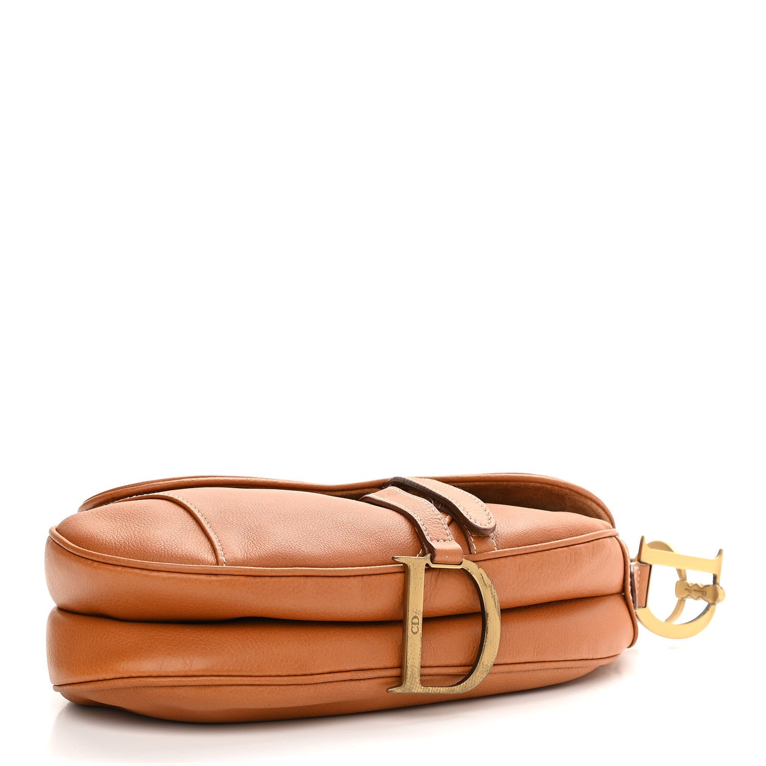 Christian Dior Calfskin Saddle Bag Tan 4 of 11