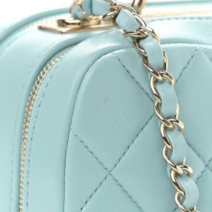 Chanel Lambskin Quilted Small Trendy CC Bowling Bag Light Blue 12 of 13