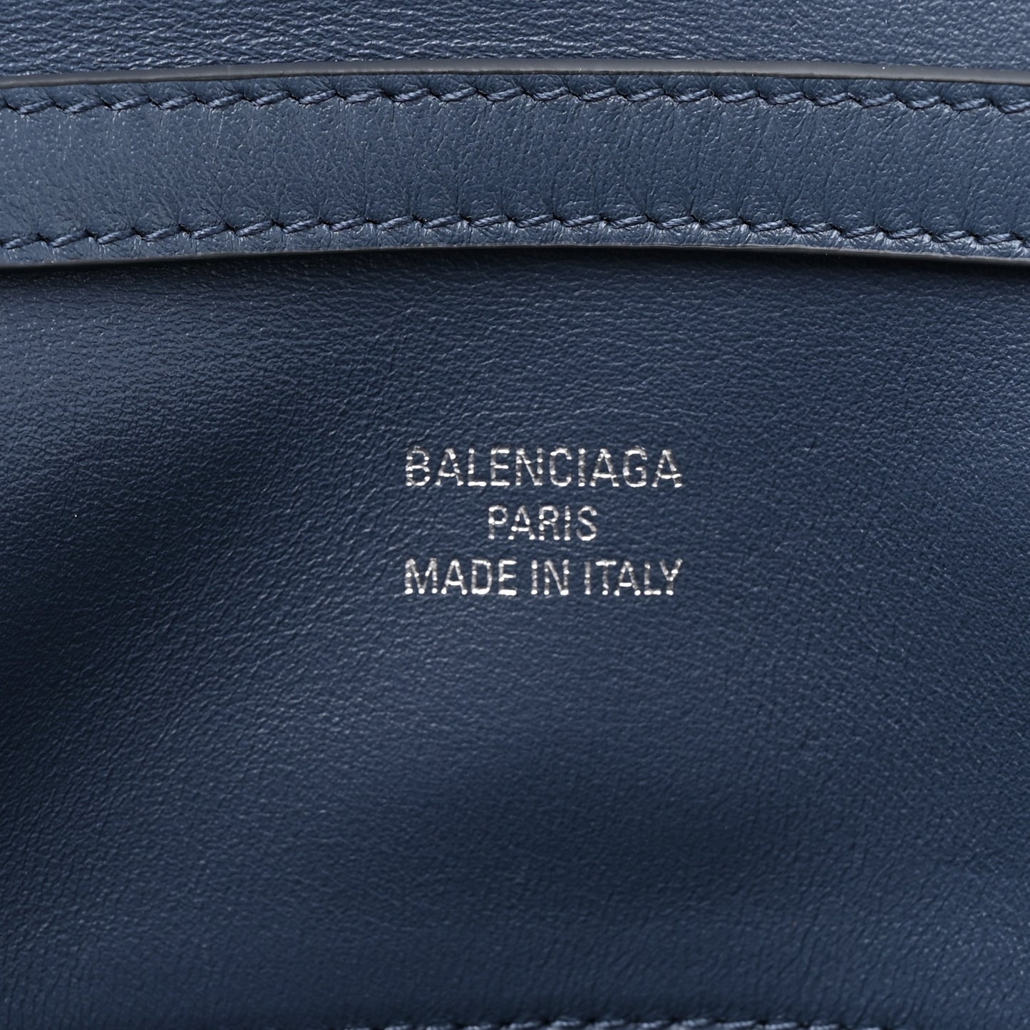 Natural Smooth Calfskin Medium Rodeo Top Handle Handbag Faded Dark Blue