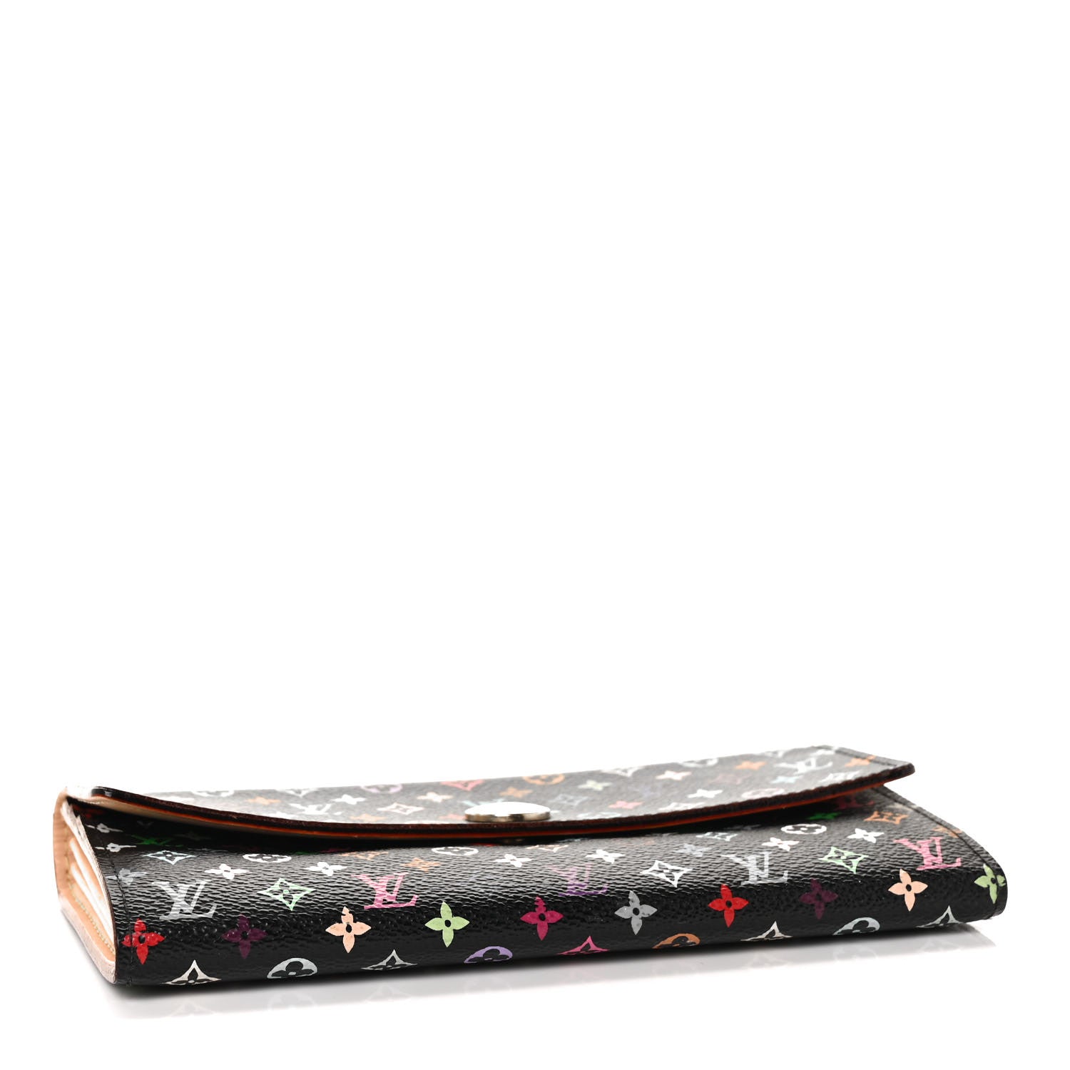 Louis Vuitton Monogram Multicolor Sarah Wallet Black 4 of 9