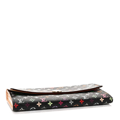 Louis Vuitton Monogram Multicolor Sarah Wallet Black 4 of 9