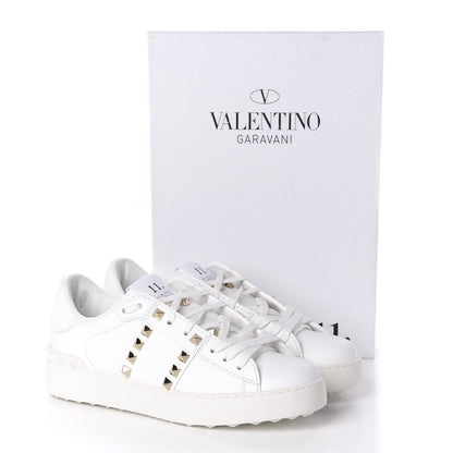 Valentino Garavani Calfskin Rockstud Untitled Open Sneakers 36 White 12 of 12