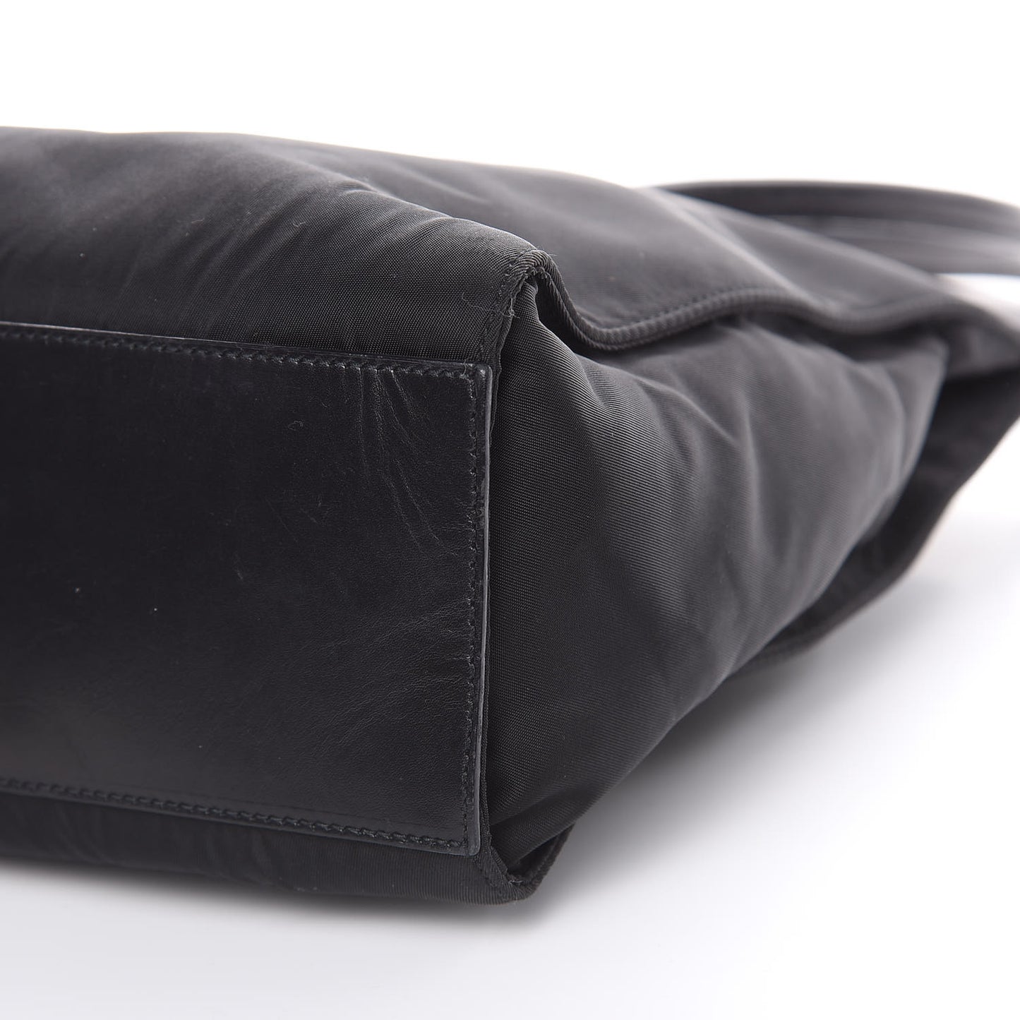 Tessuto Nylon Soft Calf Tote Black