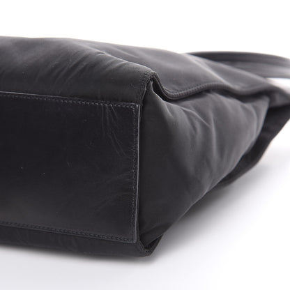 Prada Tessuto Nylon Soft Calf Tote Black 8 of 15