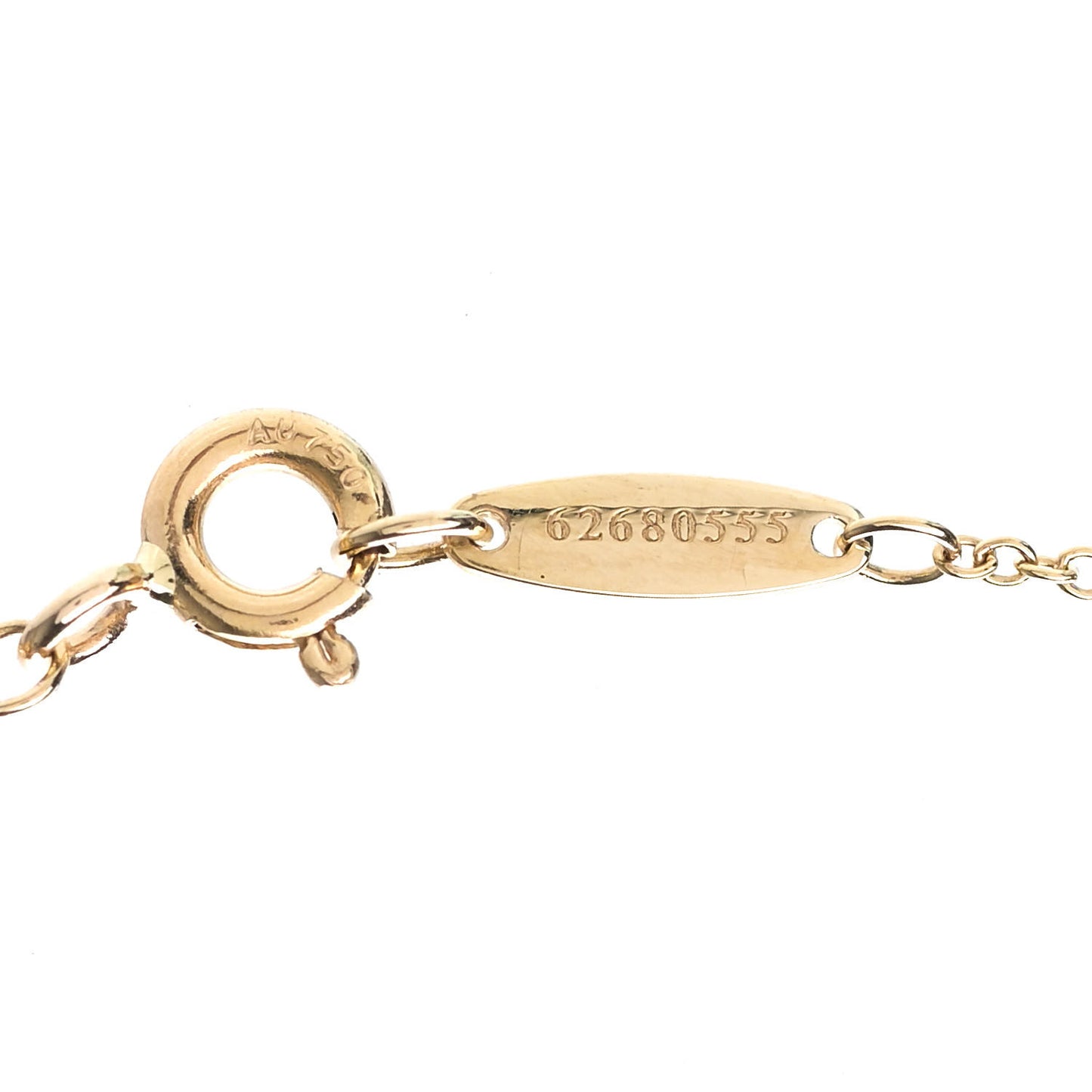 18K Yellow Gold Diamond .29ct Elsa Peretti Diamonds by the Yard Pendant Necklace