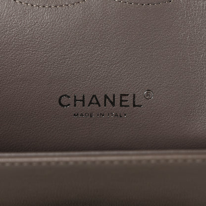 Chanel Patent Calfskin Quilted Maxi Double Flap Grey 6 of 10