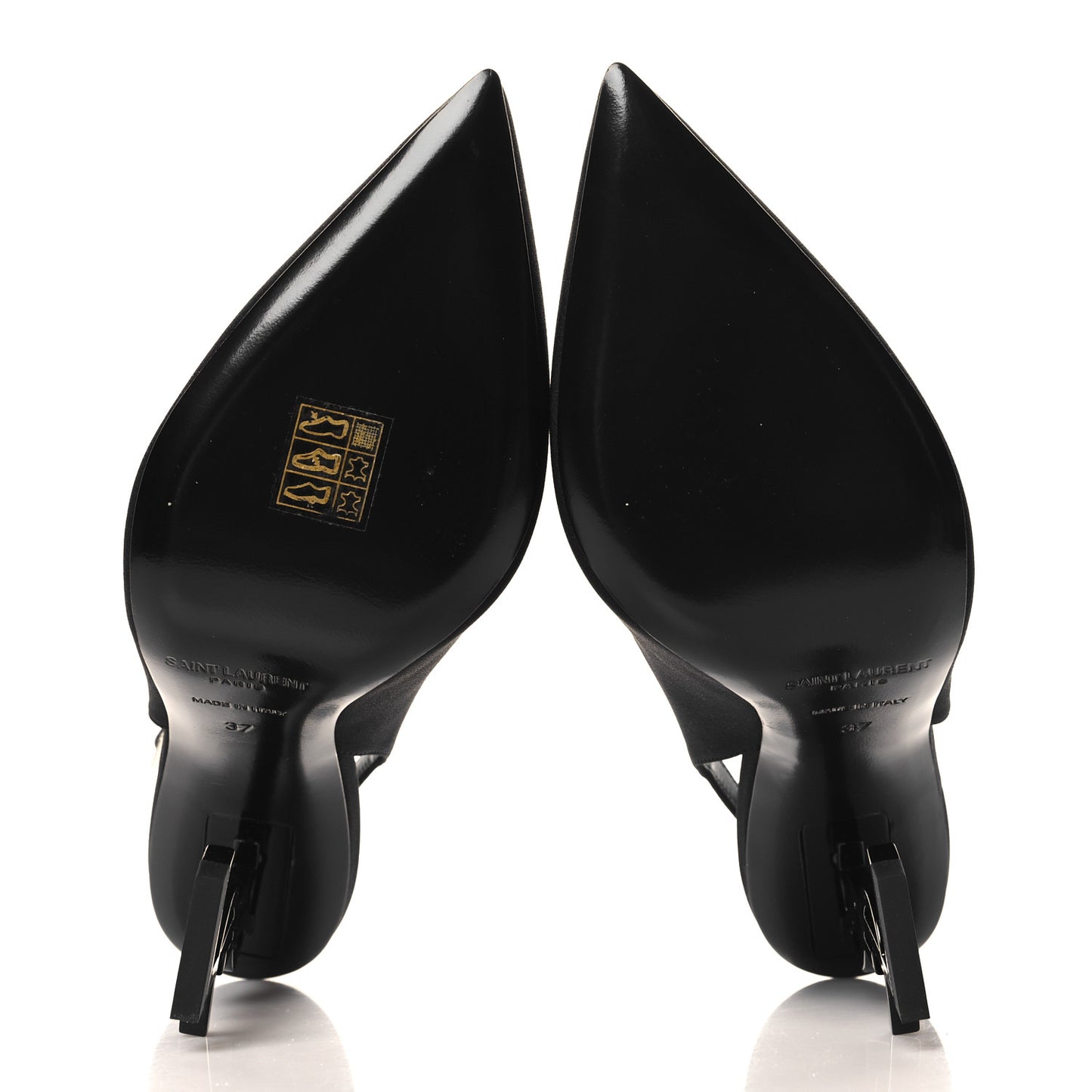Crepe De Chine Crystal Opyum 110 Slingback Pumps 37 Black