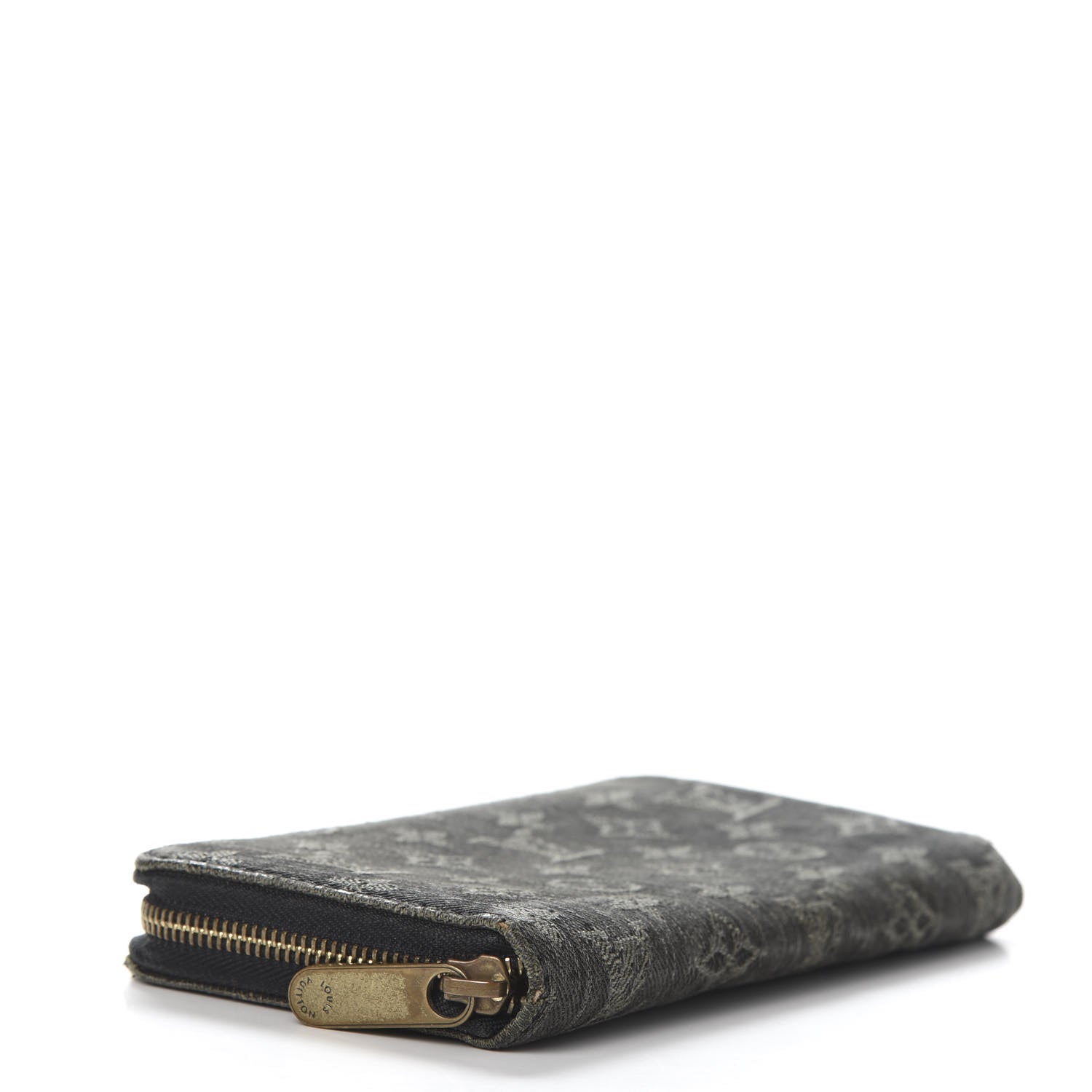 Louis Vuitton Denim Zippy Wallet Black 4 of 12