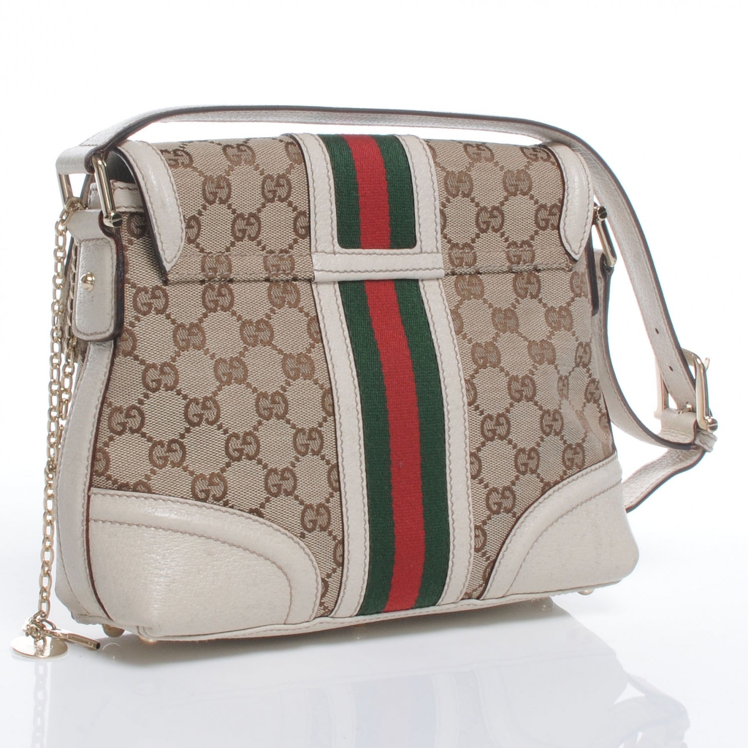 Gucci Monogram Treasure Flap Ivory 3 of 7