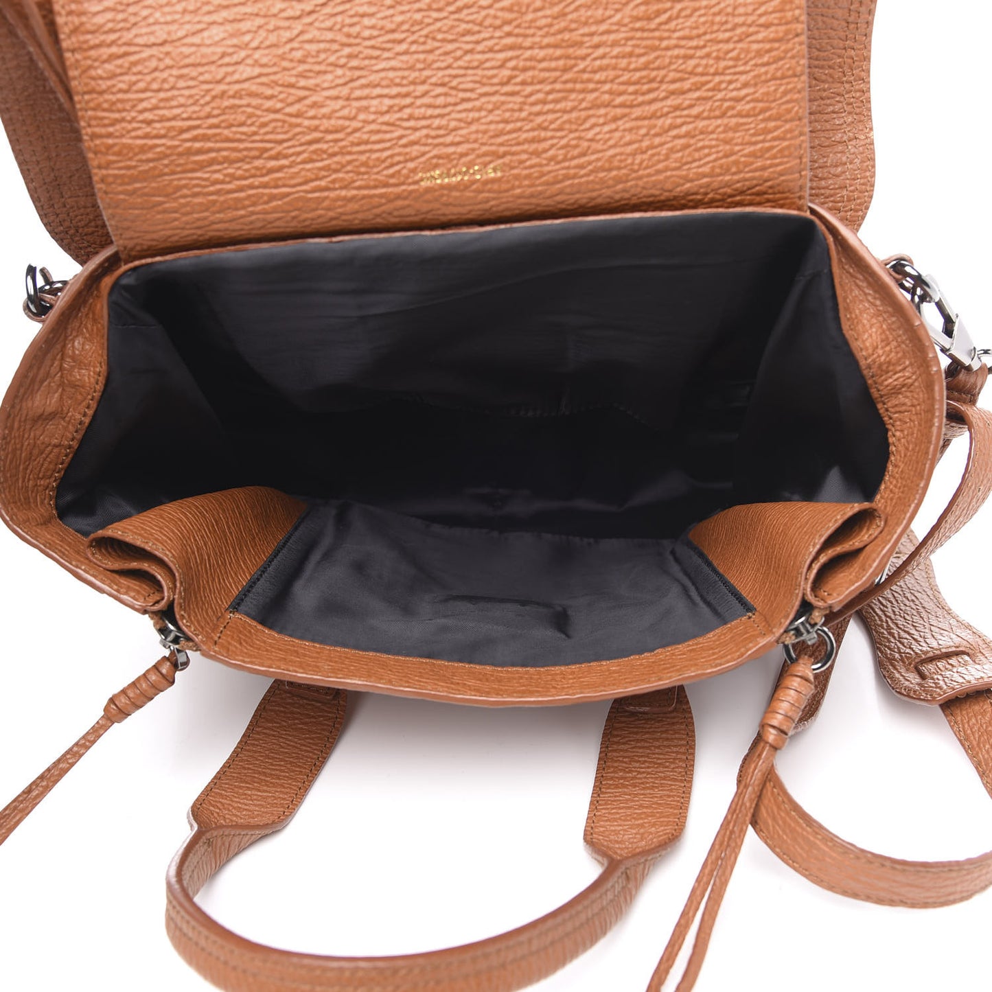 3.1 Textured Calfskin Medium Pashli Satchel Rust