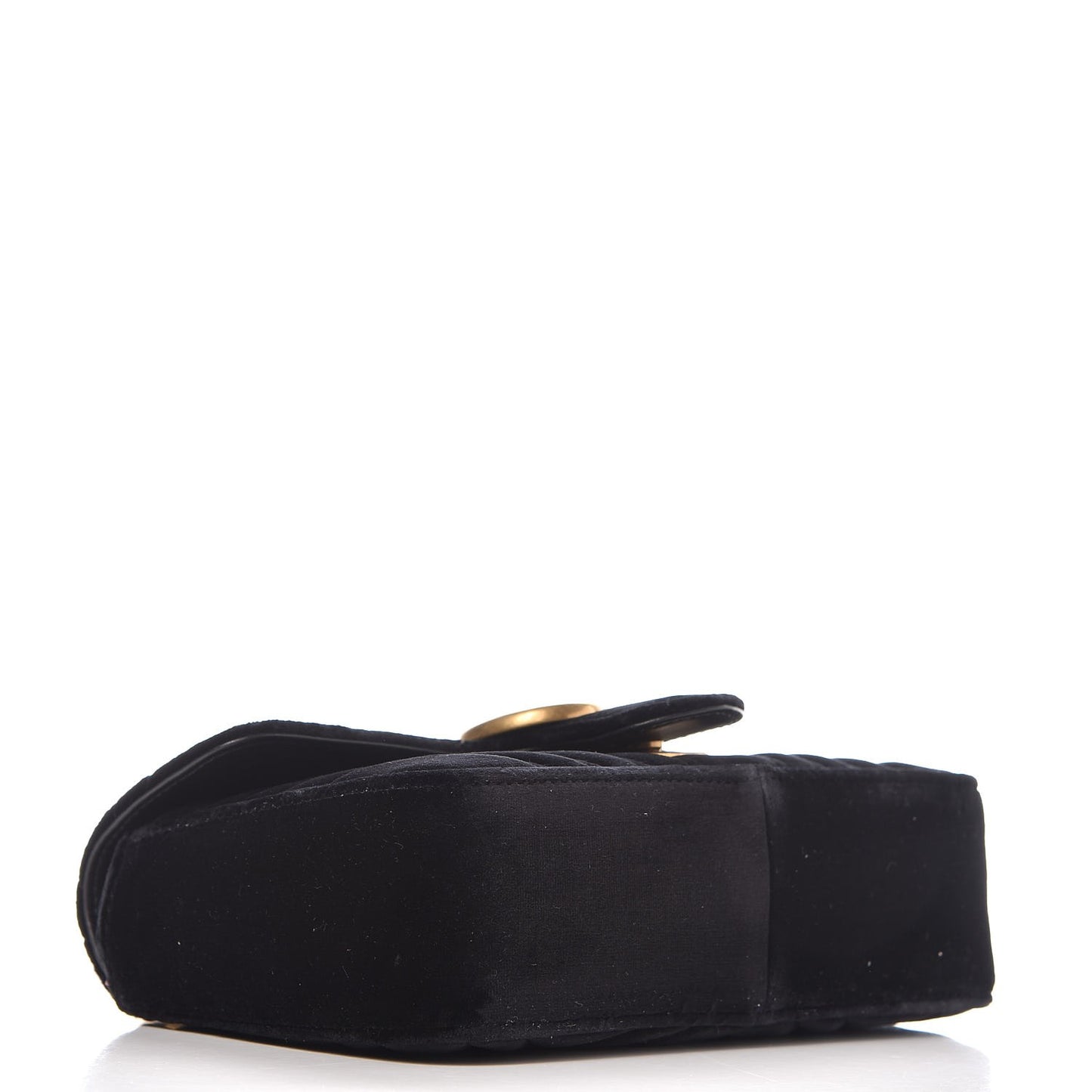 Velvet Matelasse Mini GG Marmont Shoulder Bag Black