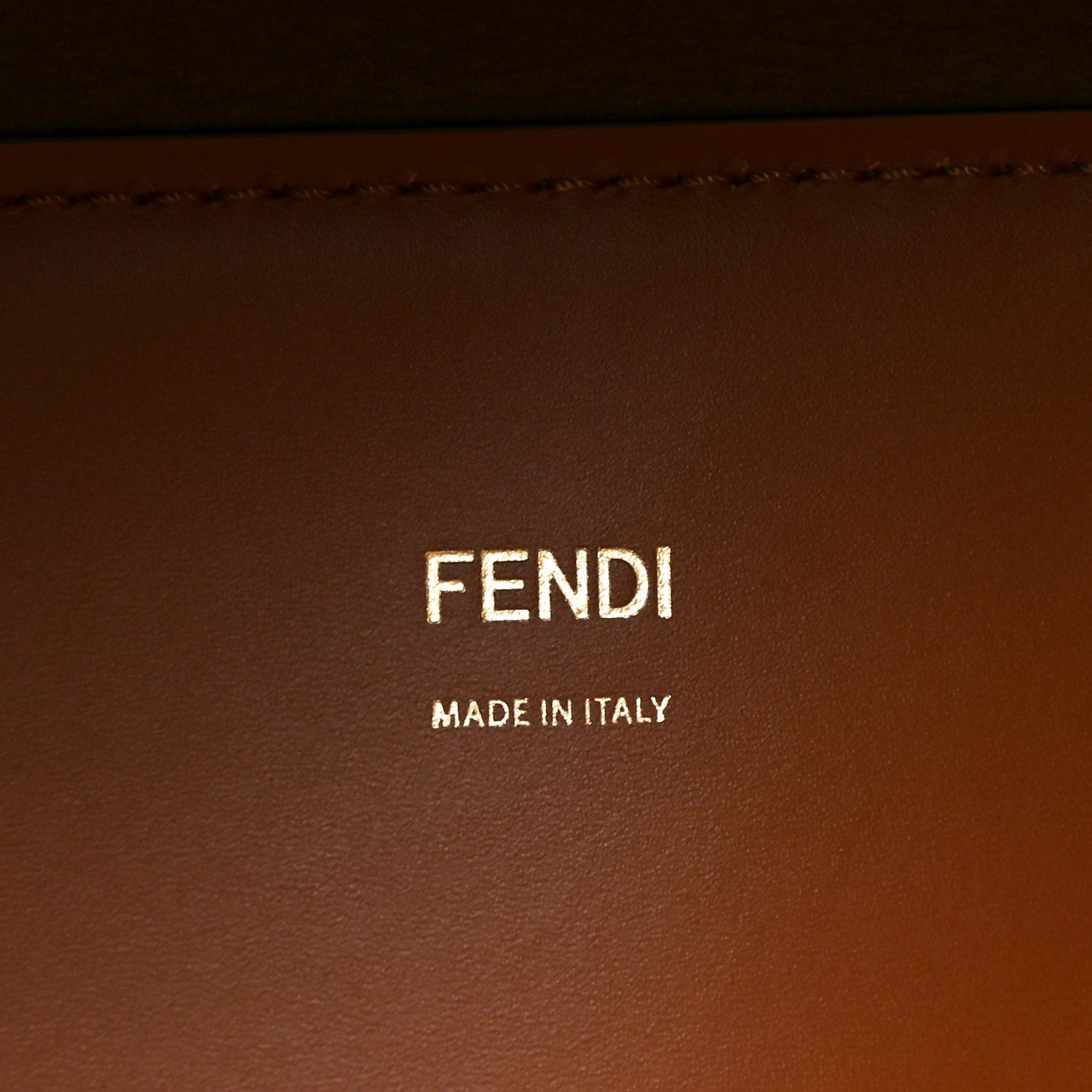 Fendi Vitello King Plexiglass Medium Fendi Sunshine Shopper Tote Cuoio 6 of 9