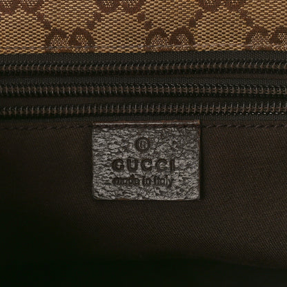 Gucci GG Monogram Small Web Handle Bucket Tote Dark Brown 6 of 10