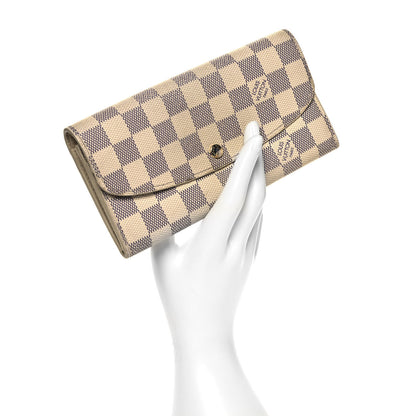 Louis Vuitton Damier Azur Emilie Wallet 2 of 7