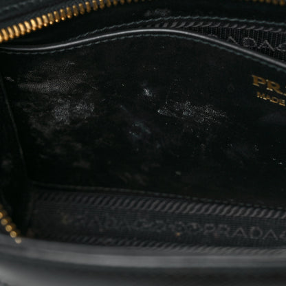 Prada Saffiano Vernice Esplanade Crossbody Bag Black 8 of 9