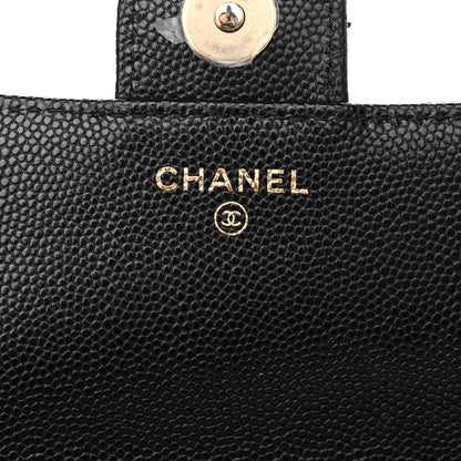 Chanel Caviar Fabric Quilted Foldable Tote With Chain Black Multicolor 9 of 15