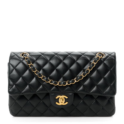 Chanel Lambskin Quilted Medium Double Flap Black 1 of 12