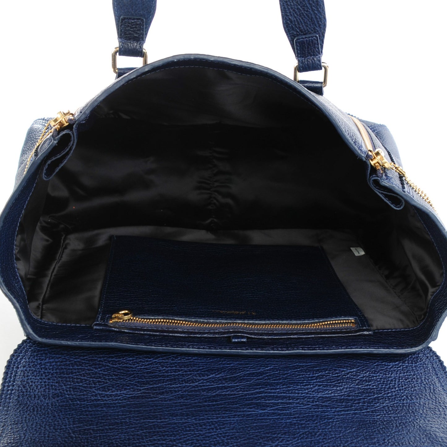 3.1 Textured Calfskin Medium Pashli Satchel Ink