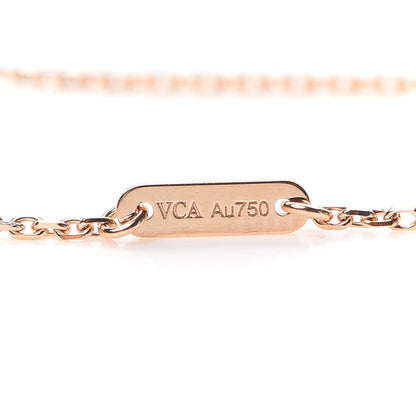 Van Cleef & Arpels 18K Rose Gold Carnelian Sweet Alhambra Bracelet 5 of 7