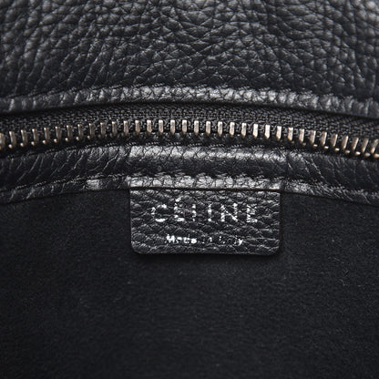 Celine Drummed Calfskin Nano Luggage Black 6 of 8