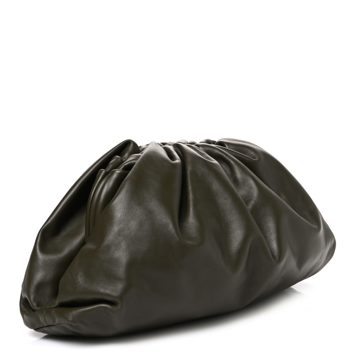 Bottega Veneta Smooth Butter Calf The Pouch Oversized Clutch Mud 3 of 10