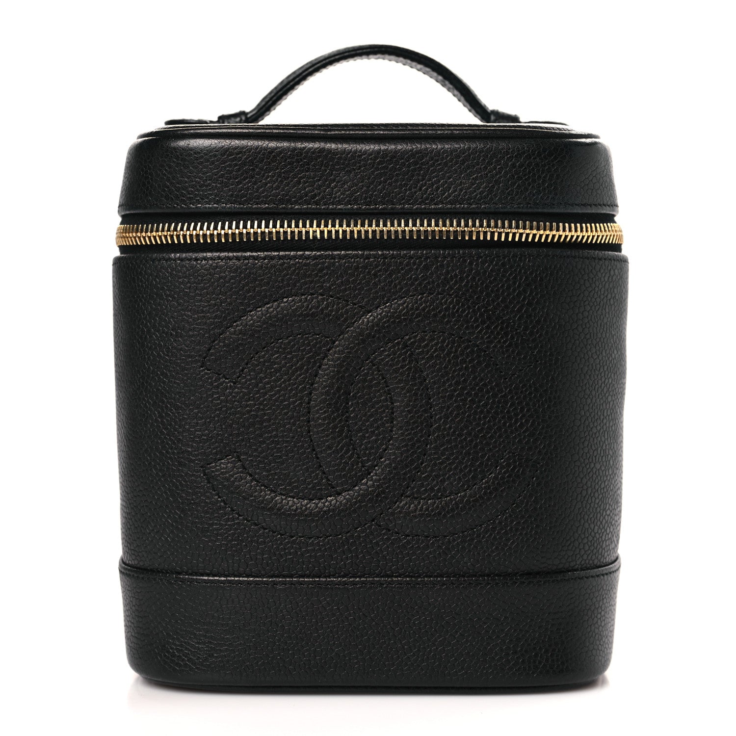 Chanel Caviar Vanity Cosmetic Case Black 1 of 10