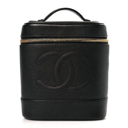 Chanel Caviar Vanity Cosmetic Case Black 1 of 10