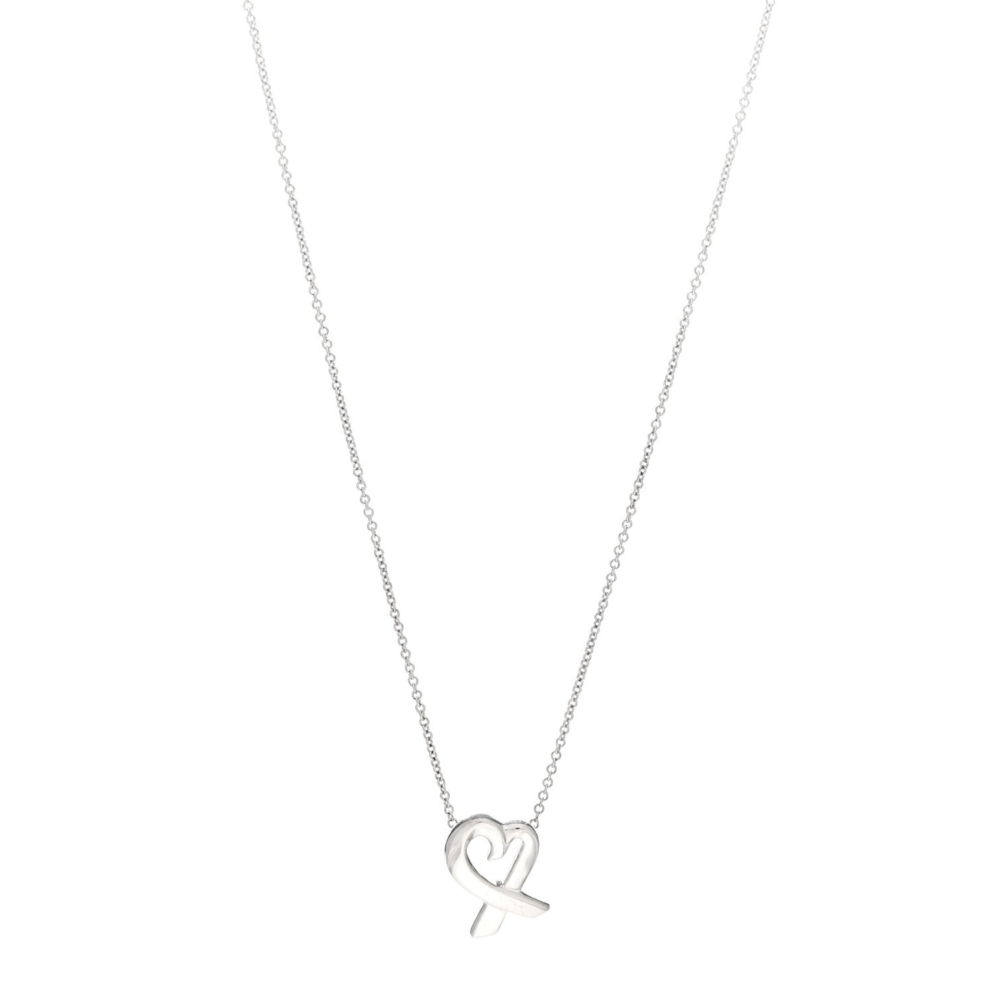 Sterling Silver Small Paloma Picasso Loving Heart Pendant Necklace