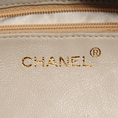 Chanel Lambskin Quilted Tassel Drawstring Pouch Beige 6 of 8