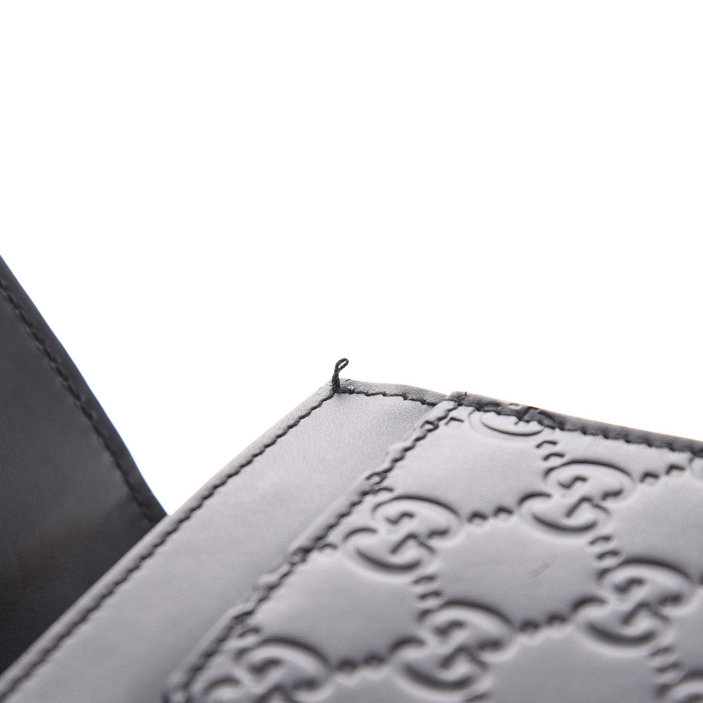 Guccissima Signature Bowy Chain Wallet Black