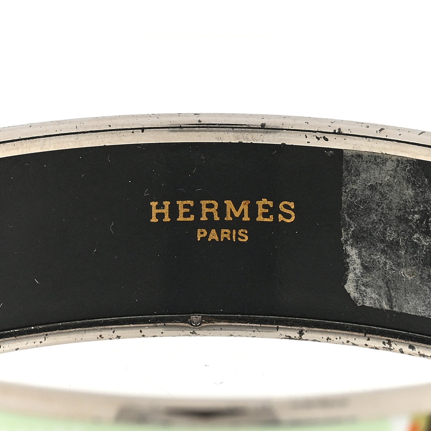 Enamel Printed Wide De Passage a Paris Bracelet 70
